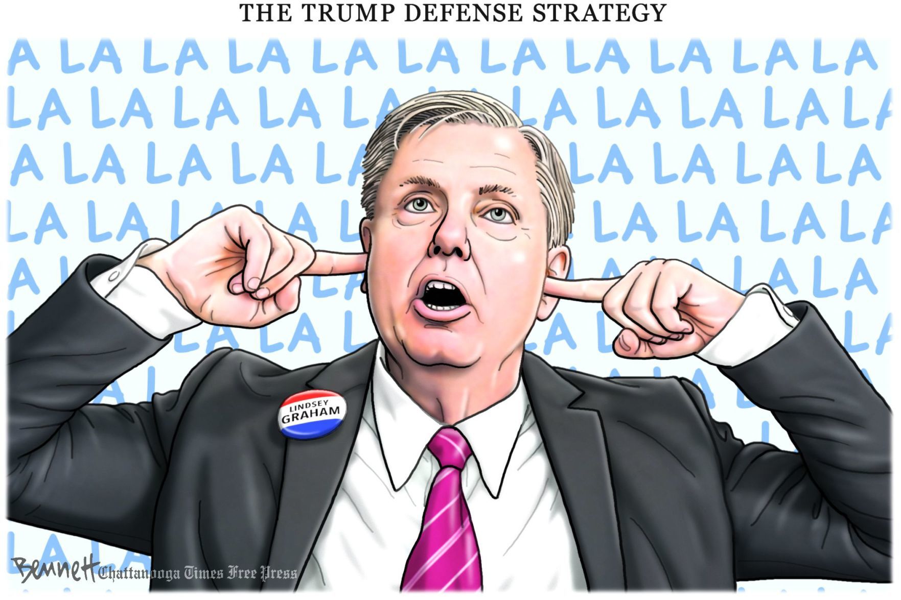 Bennett editorial cartoon